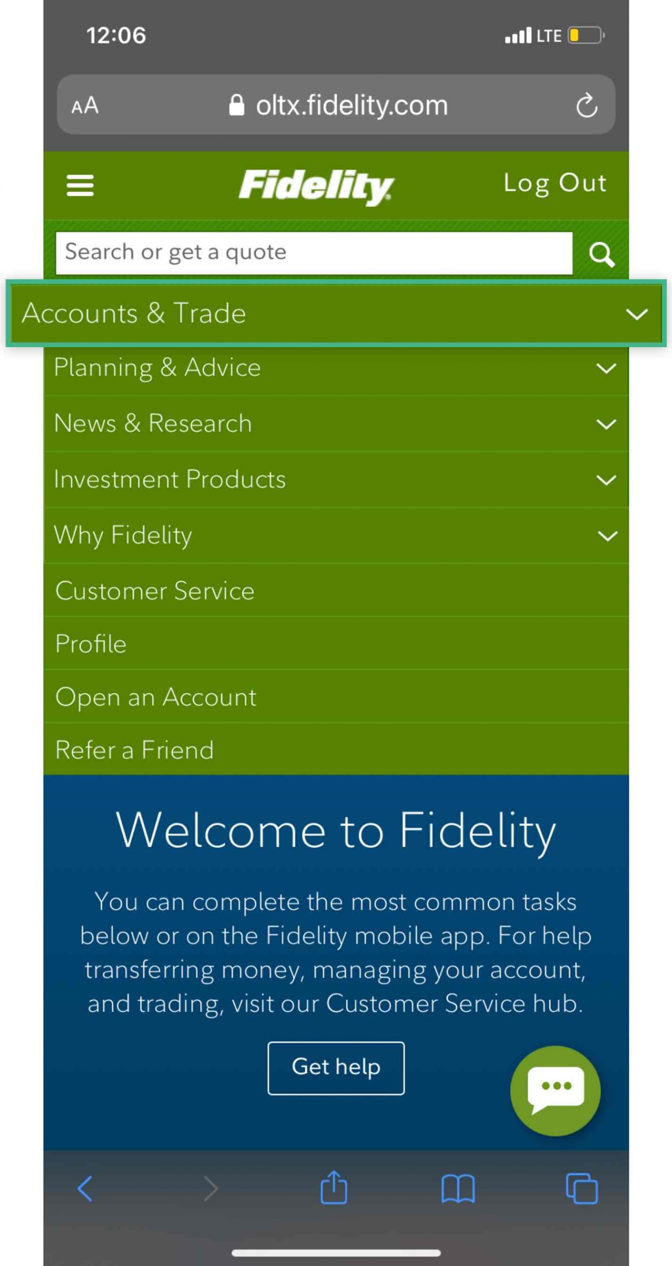 My Suggestion: www.netbenefits.com/fidelity