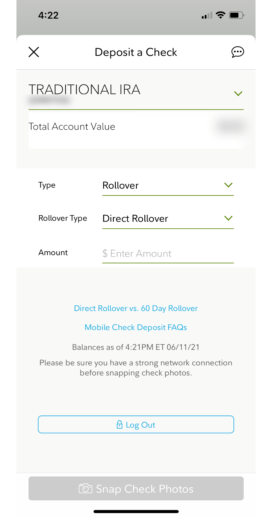 Fidelity Mobile Deposit Step 5