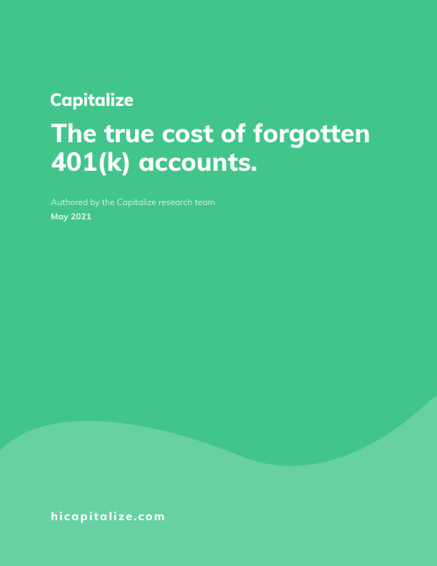 The True Cost of Forgotten 401(k) accounts